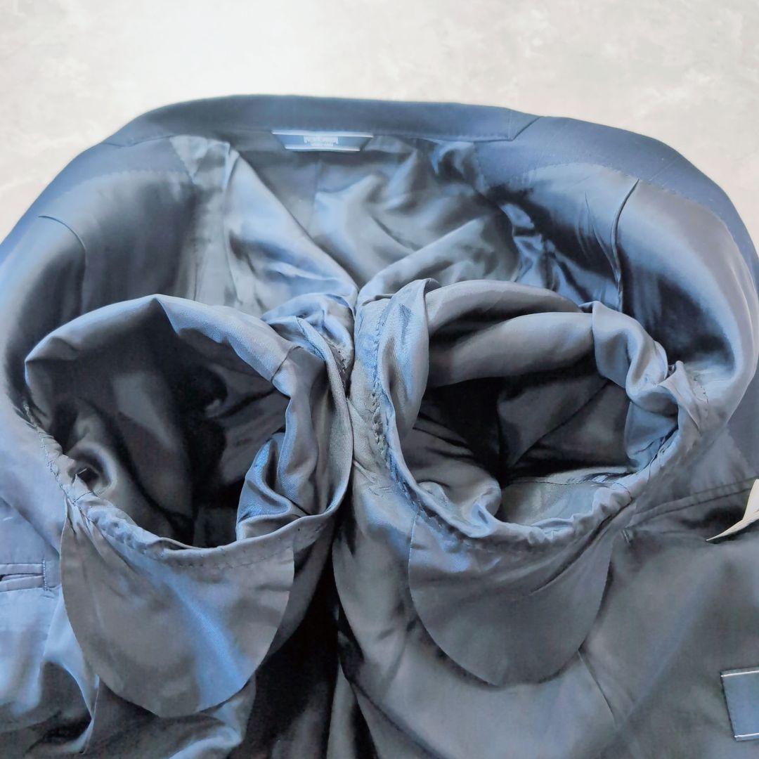 【極美品】NEWYORKER　ネイビー　チェック　XXL　AB8 超特大　現行