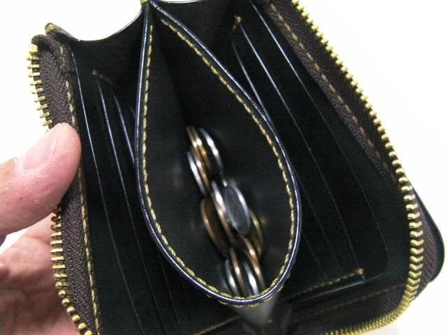 栃木レザー 本革 L字ファスナー 財布 日本製 メンズ レディース 黒 ブラック