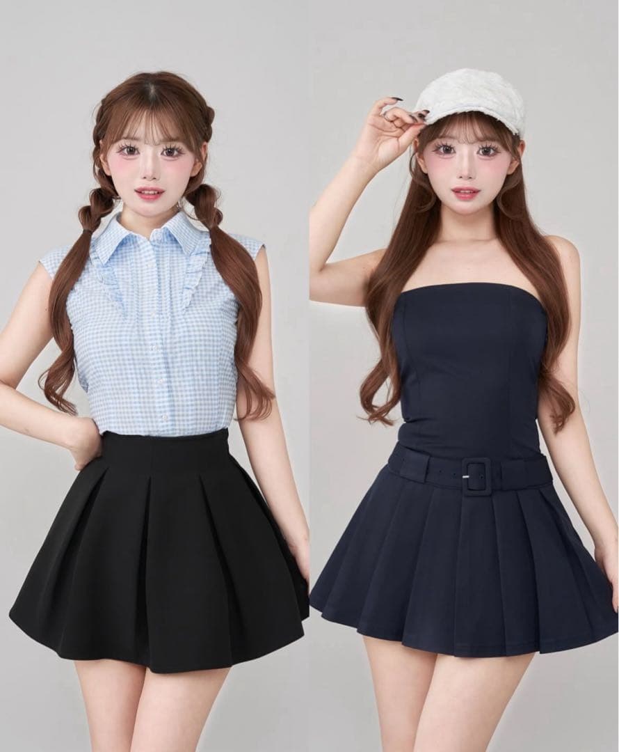 Darich レイヤードベアミニワンピース NVY ネイビー free-L