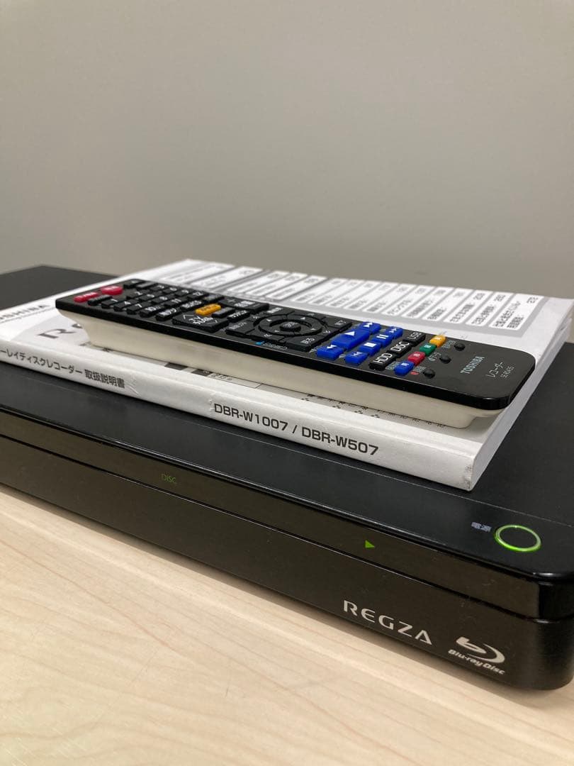 かなり綺麗　TOSHIBA REGZA ブルーレイ　DBR-W507
