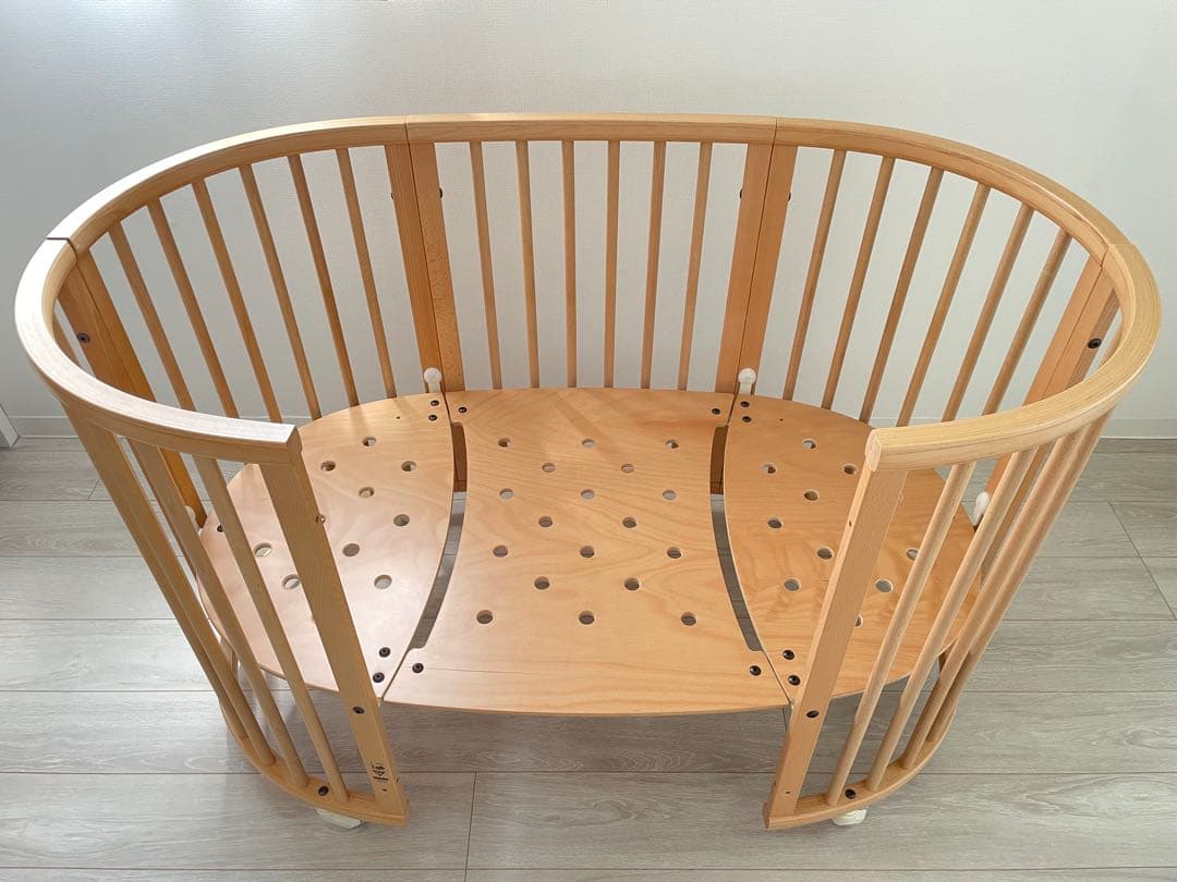 landabu 木製円形ベビーベッド(再掲)