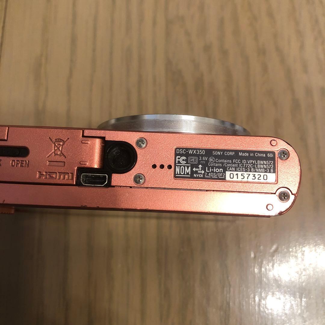【美品】SONY Cyber-shot DSC-WX350ピンク 動作確認済み