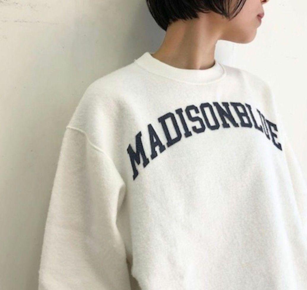 マディソンブルー 裏起毛 ビッグ スウェット プルオーバー