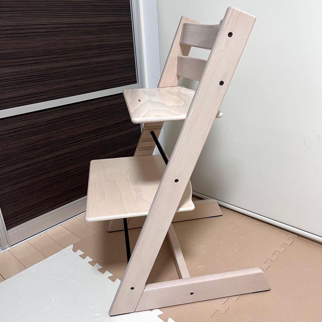 【新型】シリアル4　ストッケ トリップトラップホワイトウォッシュ