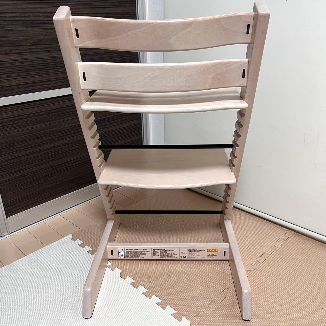 【新型】シリアル4　ストッケ トリップトラップホワイトウォッシュ