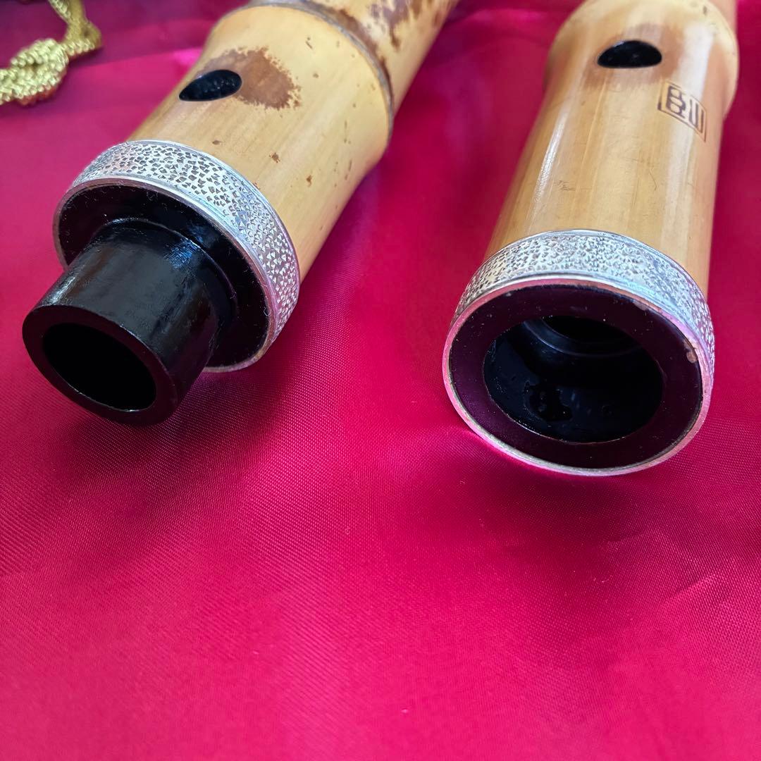 都山流1尺８寸在銘尺八２印