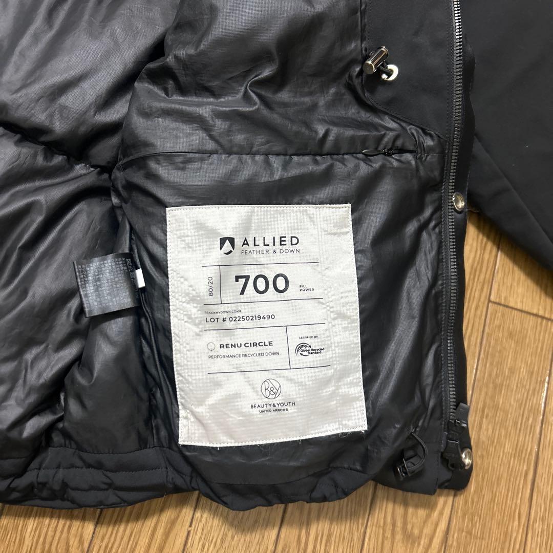 BEAUTY&YOUTH 小松マテーレALLIEDダウンジャケット