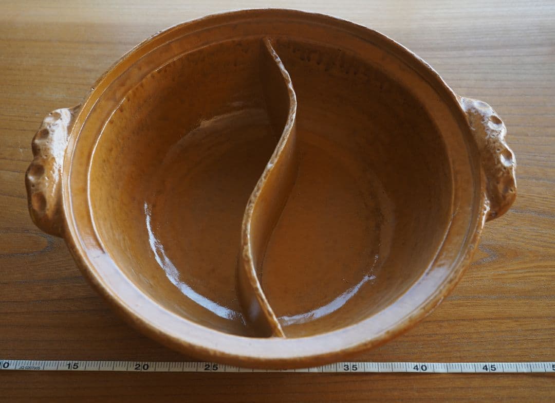 ガス専用　アルミ製　土鍋風　2色鍋