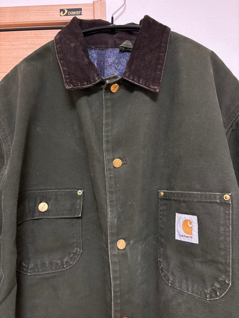 90s グッドフェード　カーハート　チョアコート　vintage モスグリーン