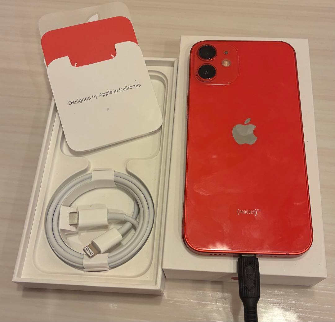 iPhone 12 mini 64GB RED SIMフリー 極美品
