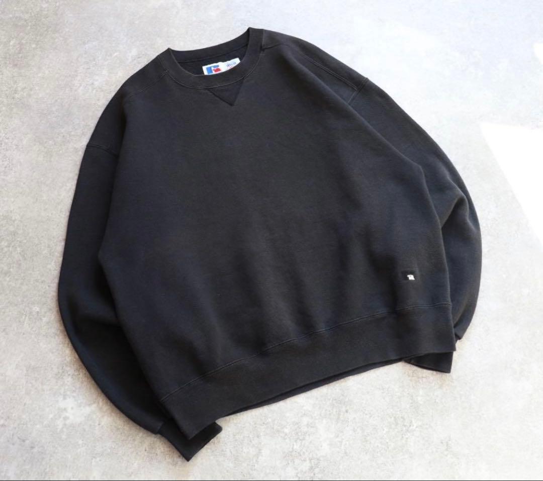 USA製90s Russell highcotton ハイコットン ブラック L