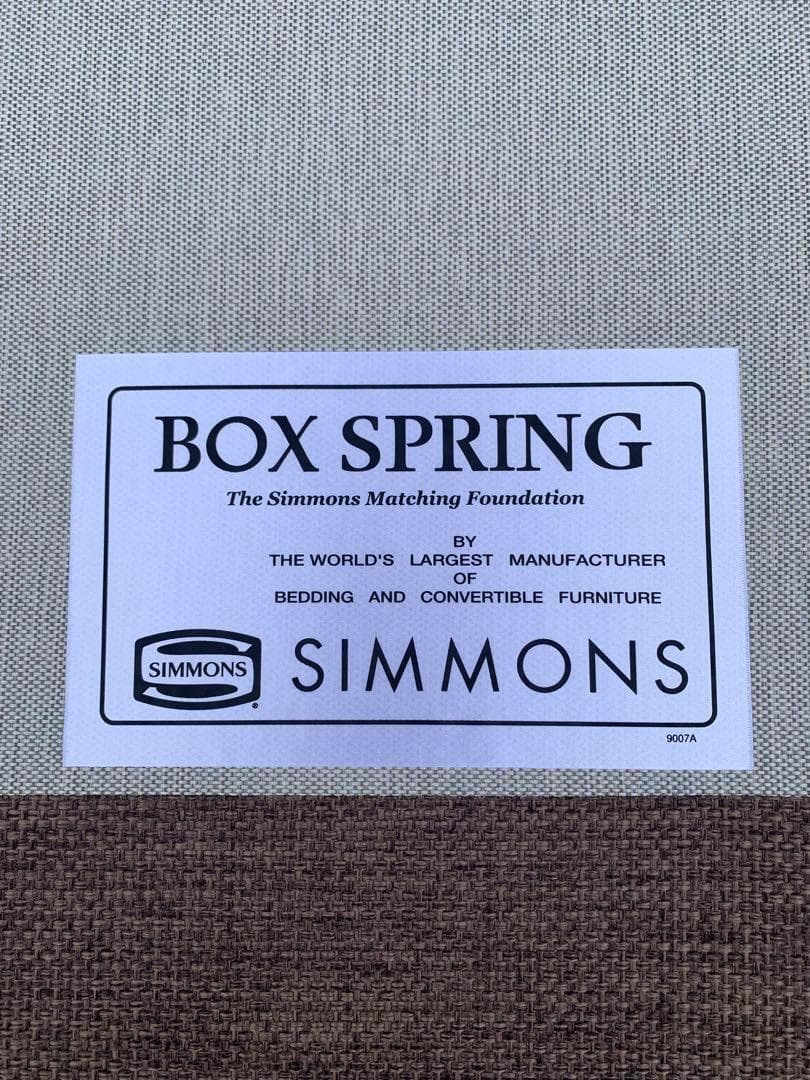 シモンズ SIMMONS BOXSPRING ダブル