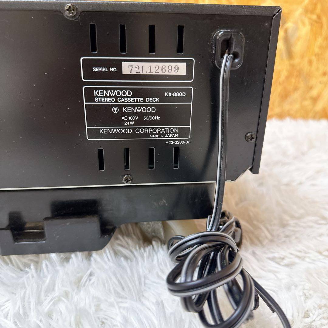 KENWOOD カセットデッキ KX-880D ２ヘッド カセットデッキ