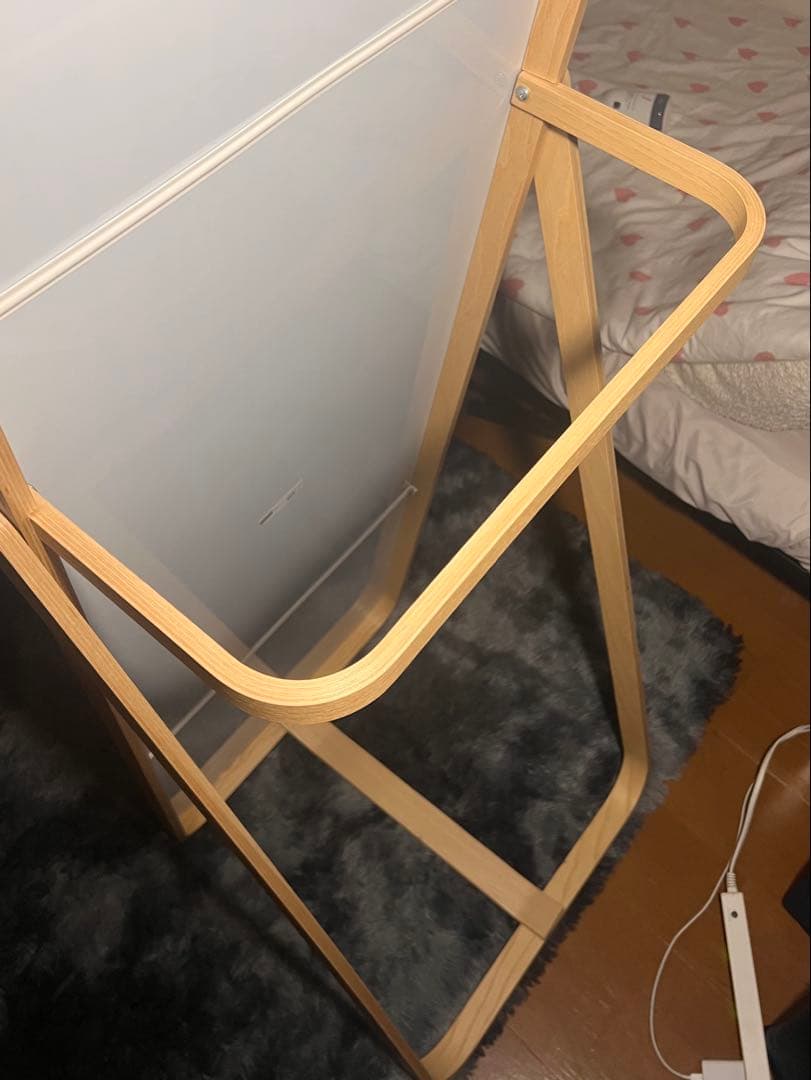 IKEA イケア IKORNNES スタンドミラー 全身鏡 アッシュ材