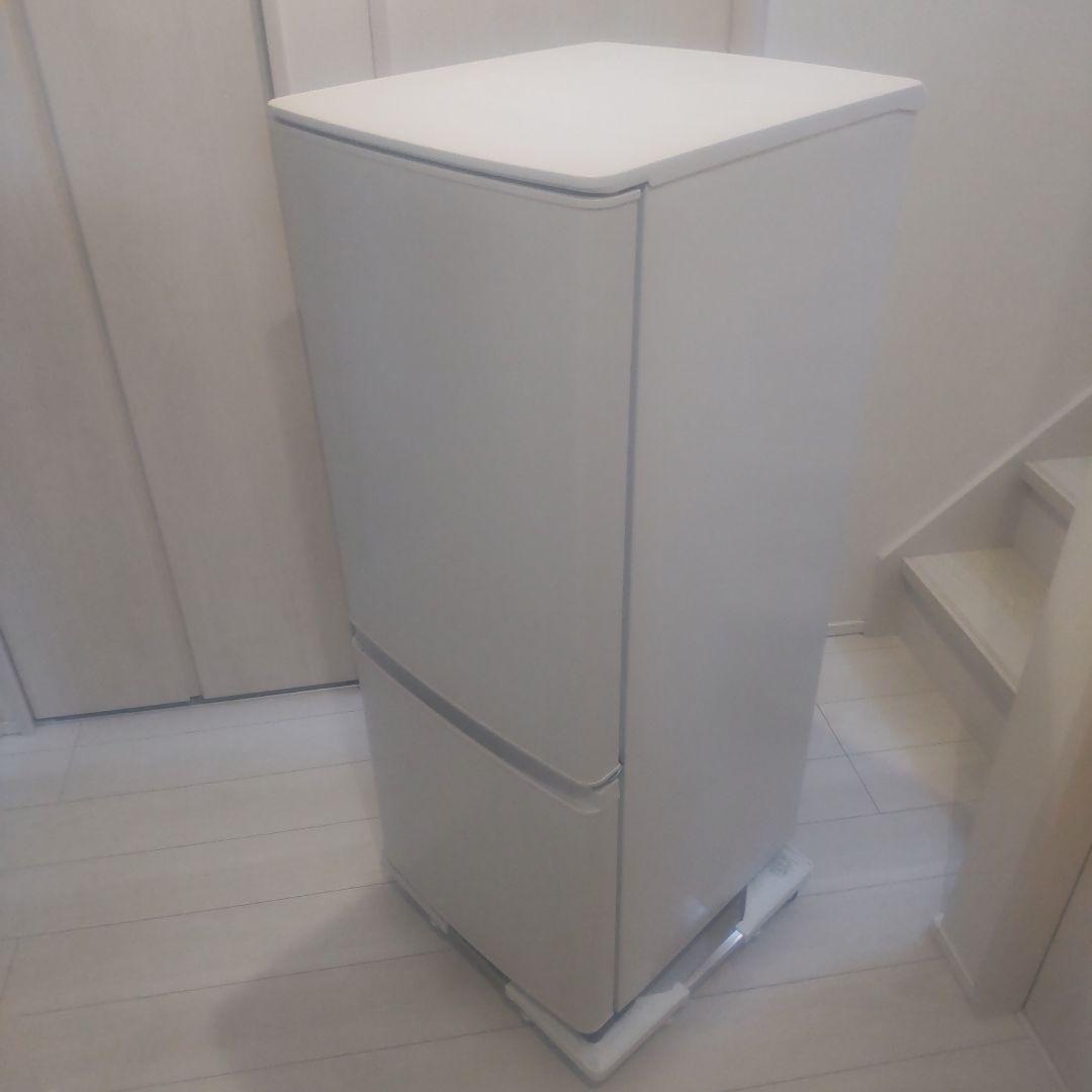 三菱電機 2ドア冷蔵庫 MR-P15G-W 2021年製 単身者 一人暮らし向け