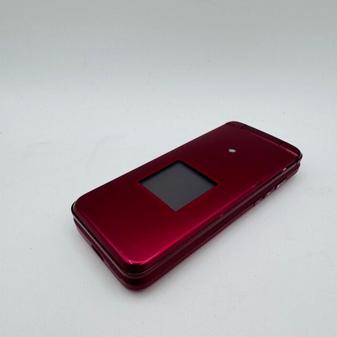 au KYF43 折りたたみ式携帯電話 ワインレッド