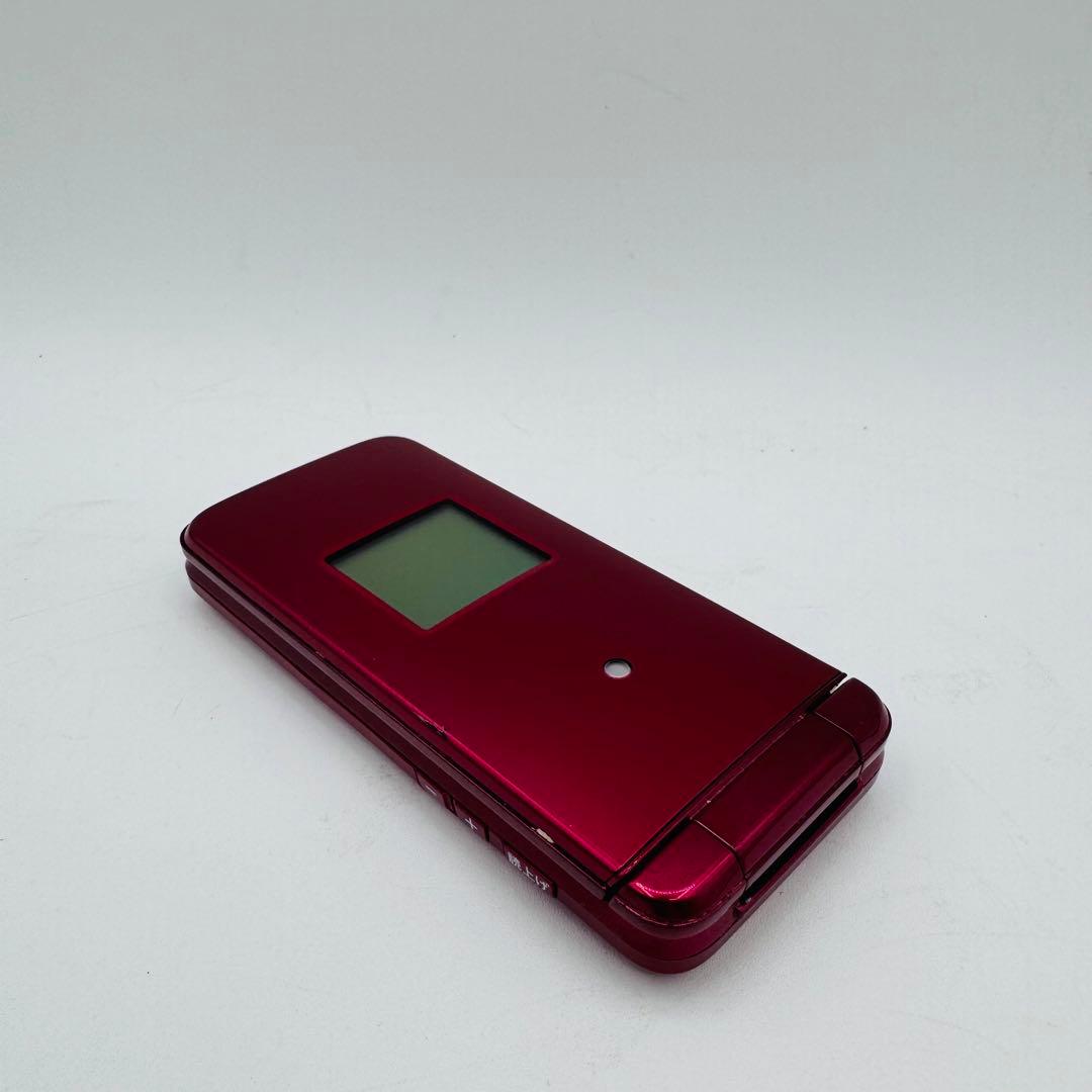 au KYF43 折りたたみ式携帯電話 ワインレッド