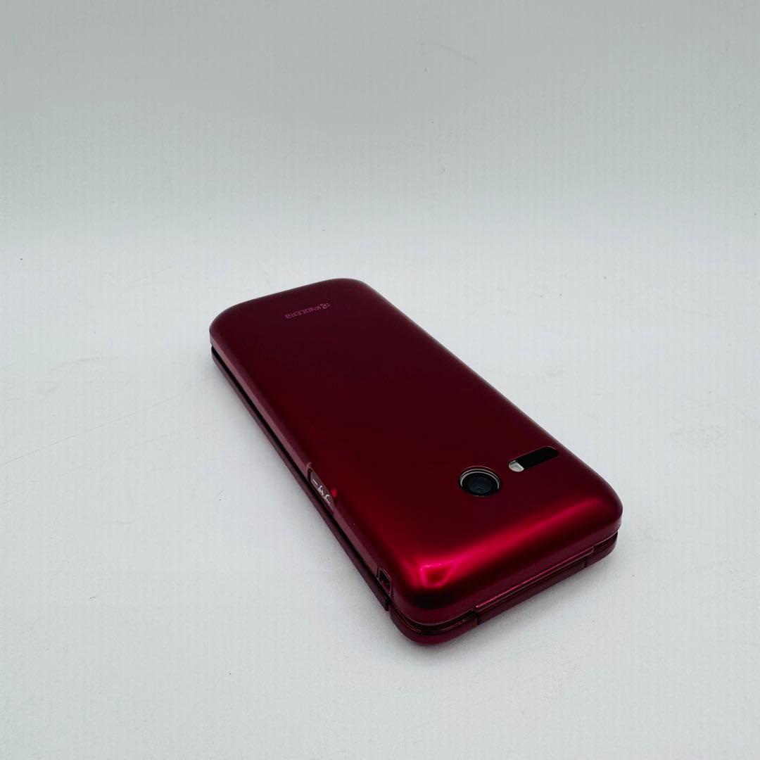 au KYF43 折りたたみ式携帯電話 ワインレッド