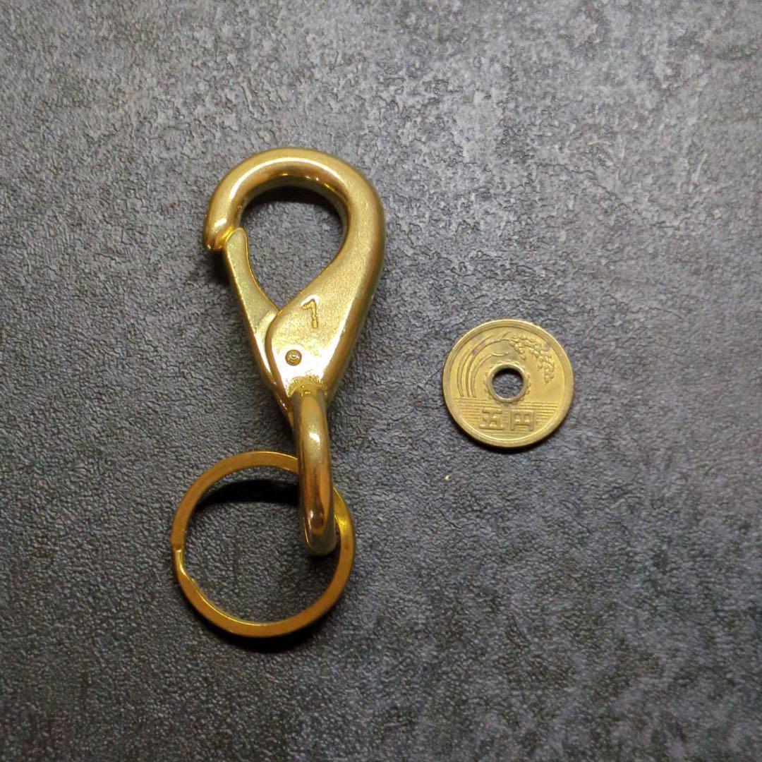 tettetetsuo真鍮　スナップフックA-BIG　キーリング　✖️12
