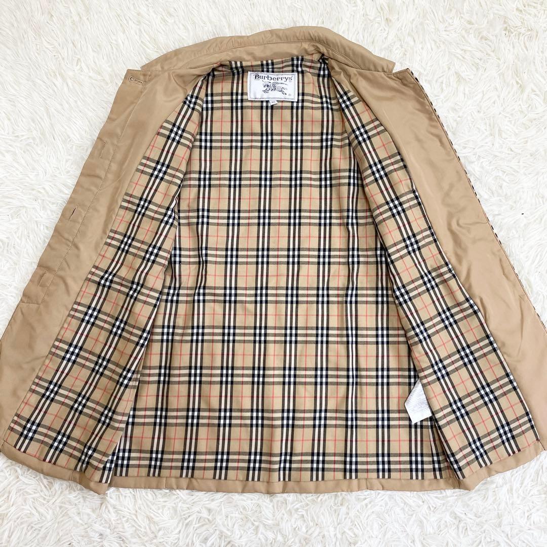 【極美品】バーバリー ジャケット ブルゾン ノバチェック ロゴ ナイロン 軽量