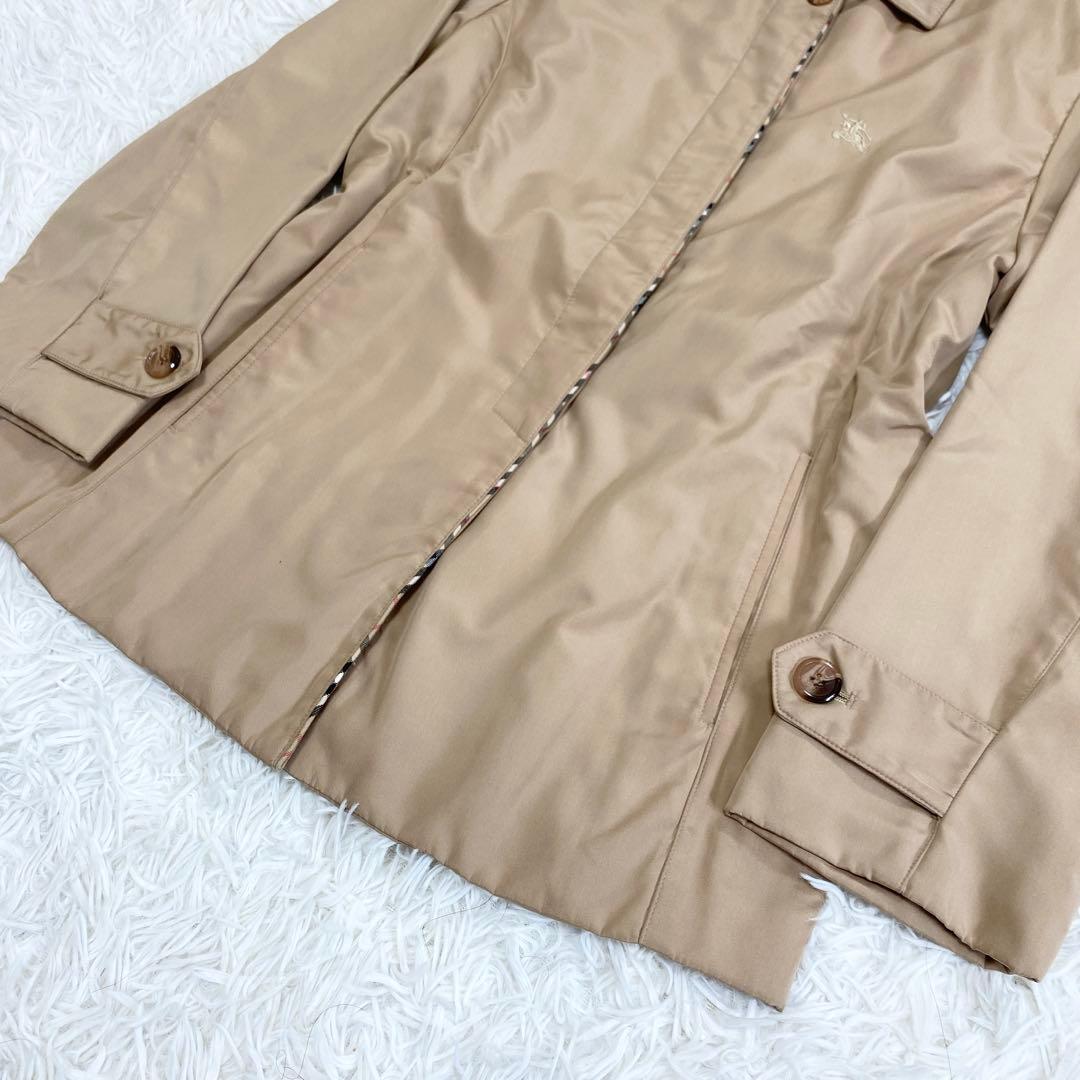 【極美品】バーバリー ジャケット ブルゾン ノバチェック ロゴ ナイロン 軽量