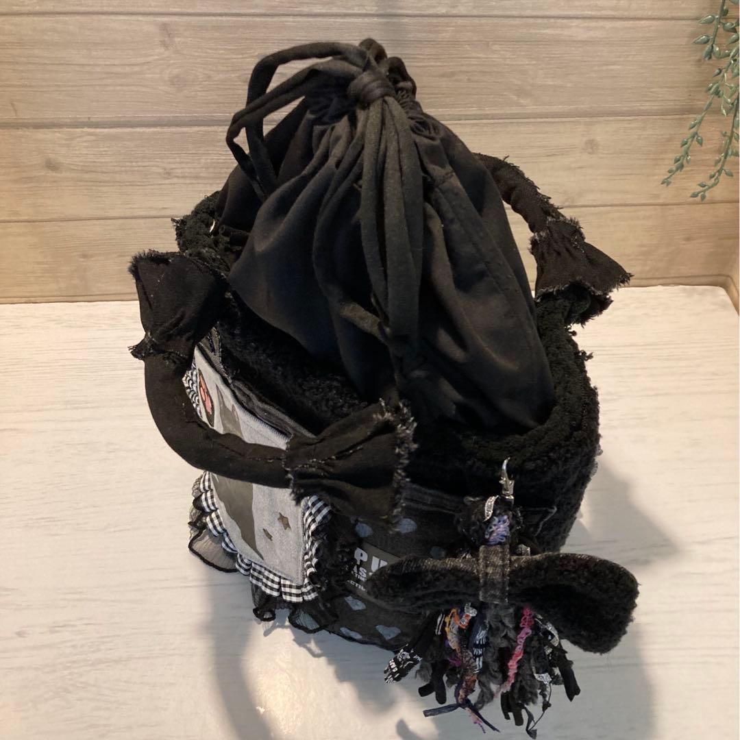 ちょここ様 ハンドメイドバッグ デニムリメイクバッグ リメイクデニムバッグ