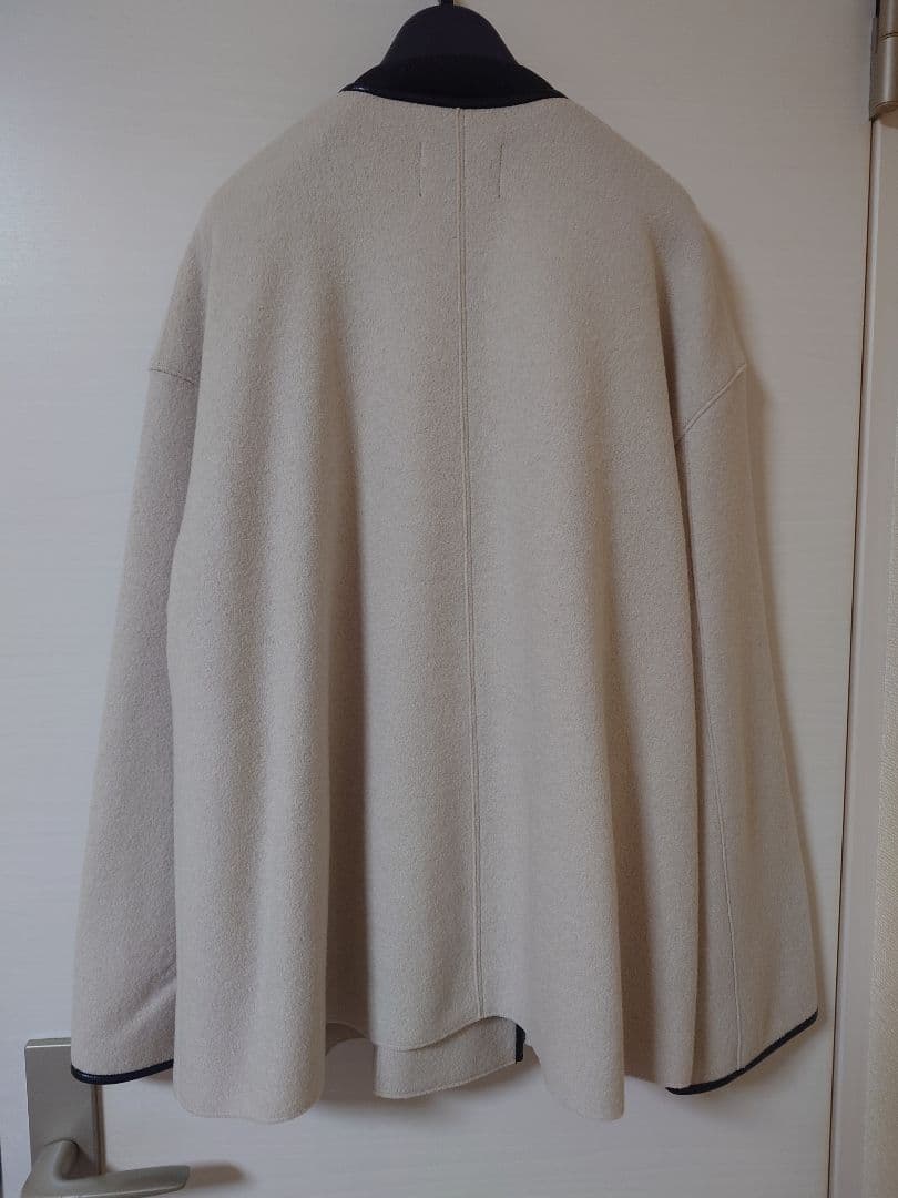 23区 ベージュ コンプレストパイルノーカラーコート サイズ38