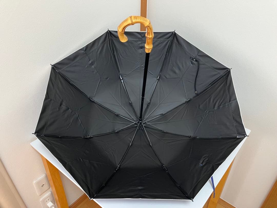 サンバリア100 折りたたみ日傘　ネイビー 晴雨兼用