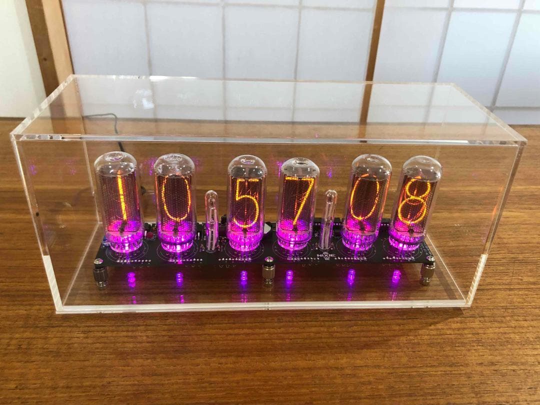 IN-18ニキシー管時計キット　（IN-18ニキシー管・アクリルケース別）