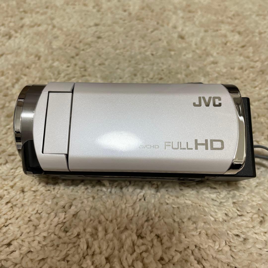JVC GZ-E780ビデオカメラ ホワイトとBDライターセット