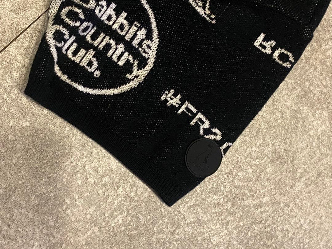 #FR2GOLF ロゴ入り黒セーターエフアールツー【値下げ】