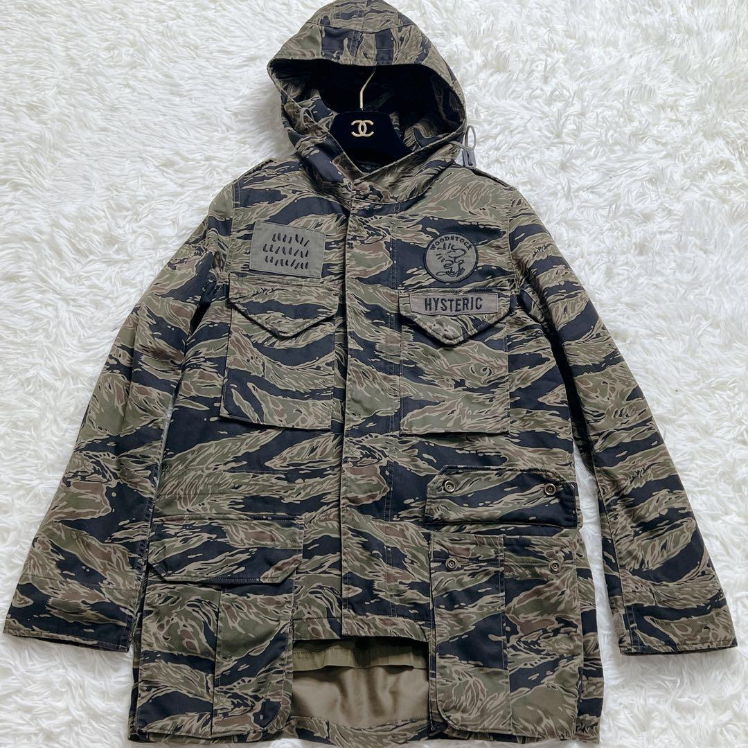 HYSTERIC GLAMOUR タイガーカモ コート シンサレート　スヌーピー