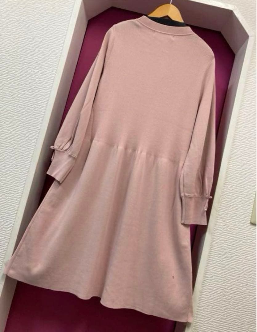 ♡2025秋冬前立てビジュー使いリブ編みVネックカーディガン