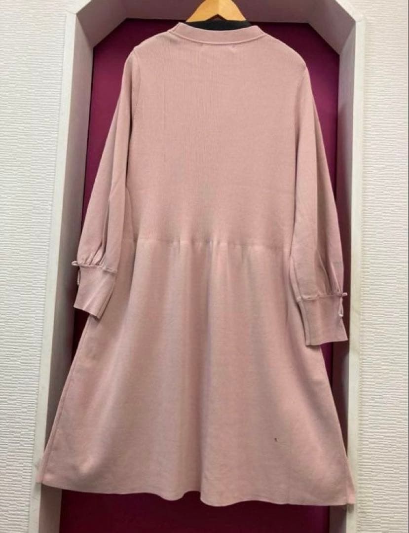 ♡2025秋冬前立てビジュー使いリブ編みVネックカーディガン