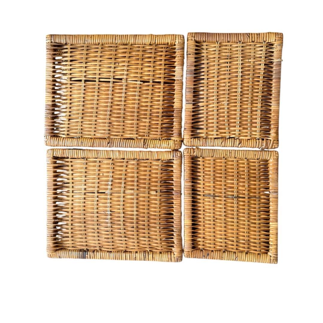 5段収納チェスト　キャスター付　天然素材　高さ約120cm　大型