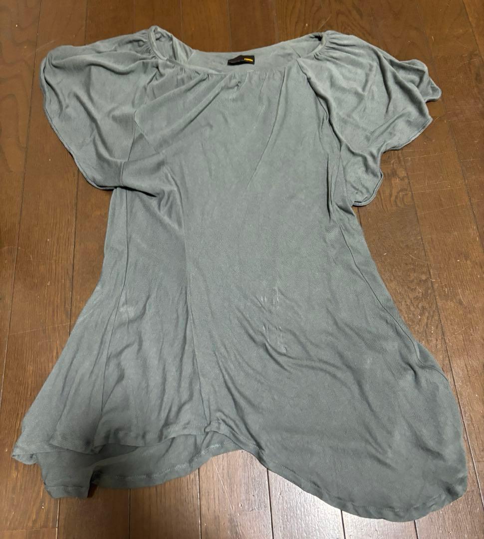 FENDI グレー 半袖チュニック