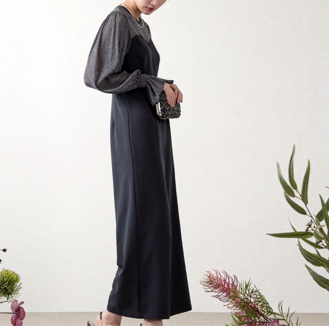 kana パーティー　パンツドレス　オケージョン　結婚式　黒