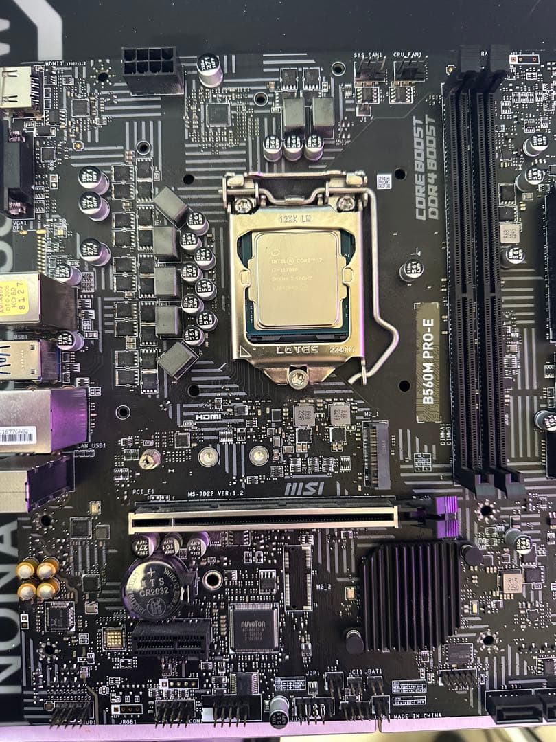 Core i7-11700F 動作確認済