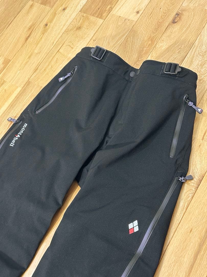 美品　モンベル ドライテックインシュレーテッドパンツ レディース M-Lブラック
