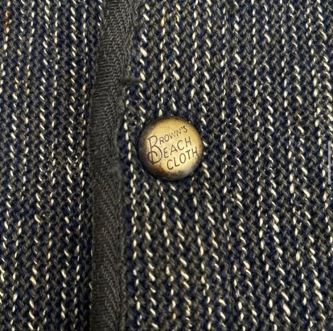 SPECIAL 44インチ！40s brown's beach vest