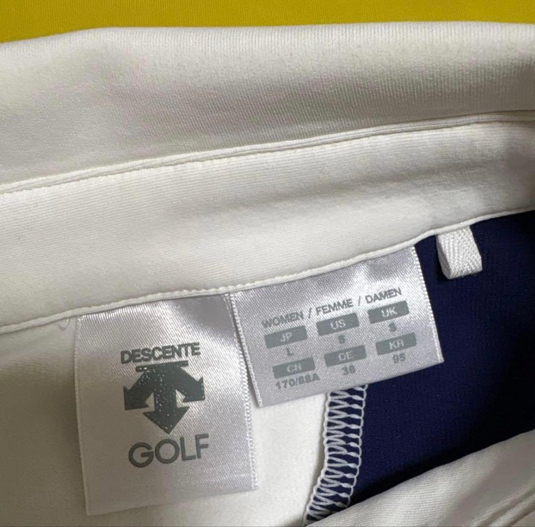 美品　デサント　ゴルフ　トップス　スカート　セットアップ　裏起毛　秋冬　L