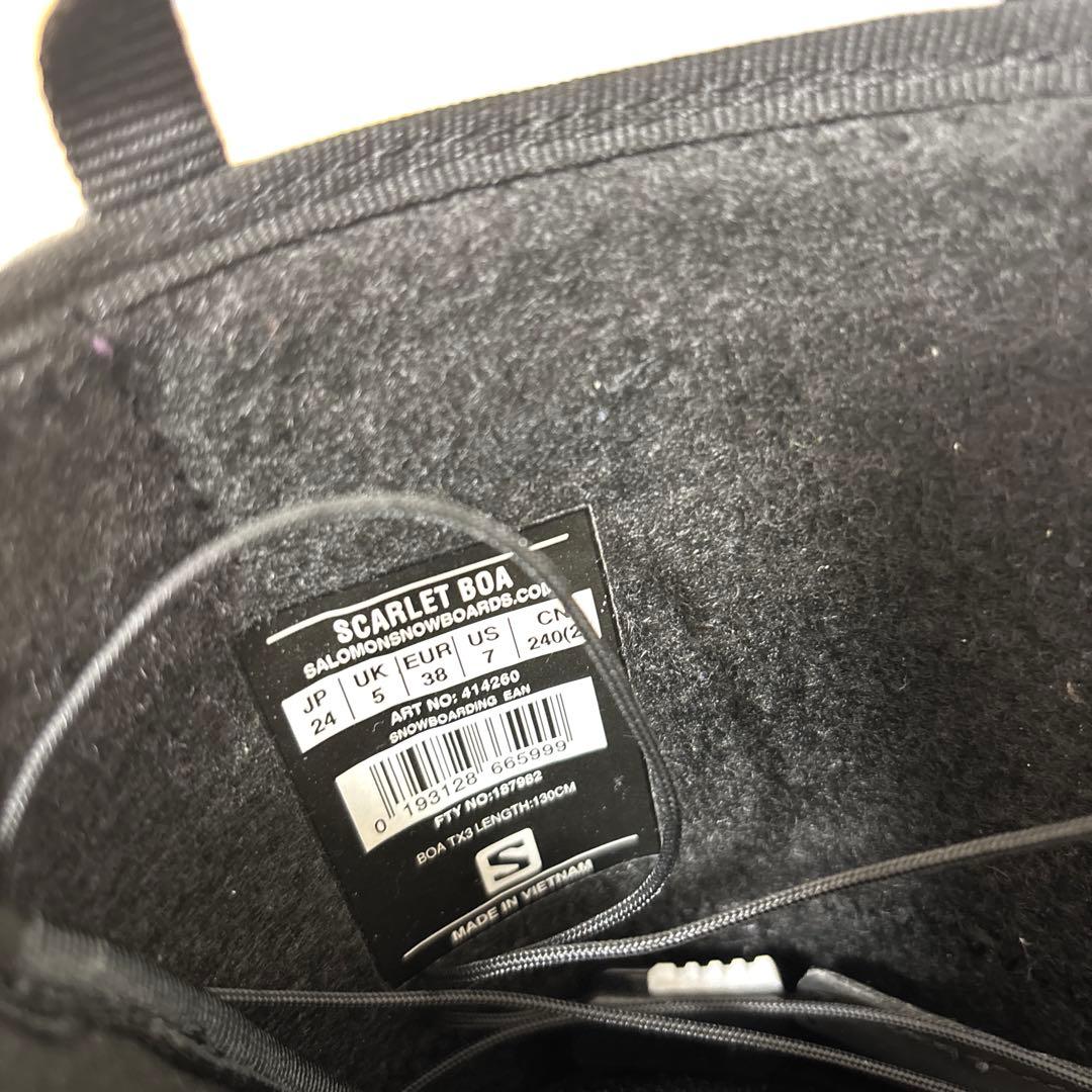 Salomon Scarlet Boa 24.0 パープル