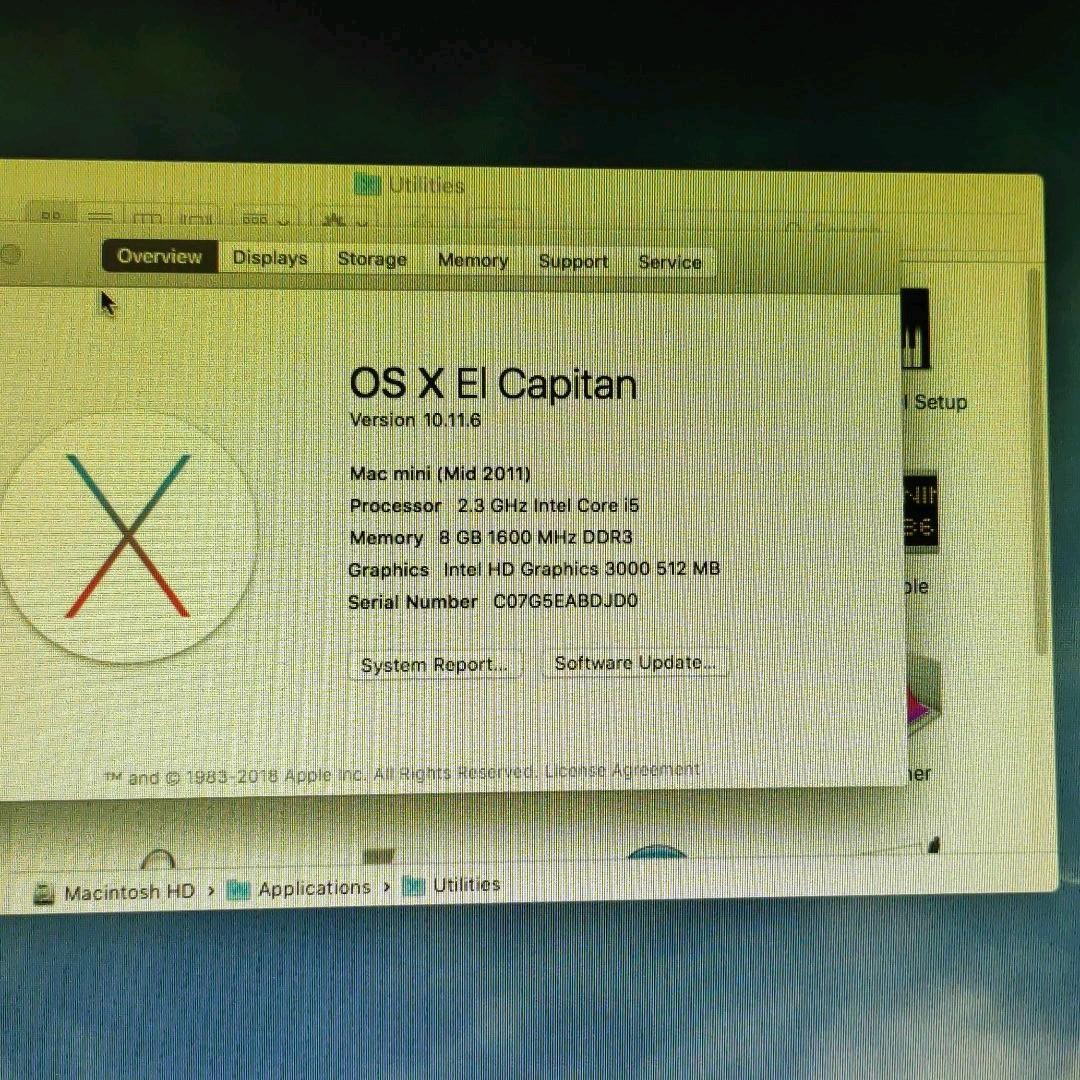 Macデスクトップ Apple mini core I5