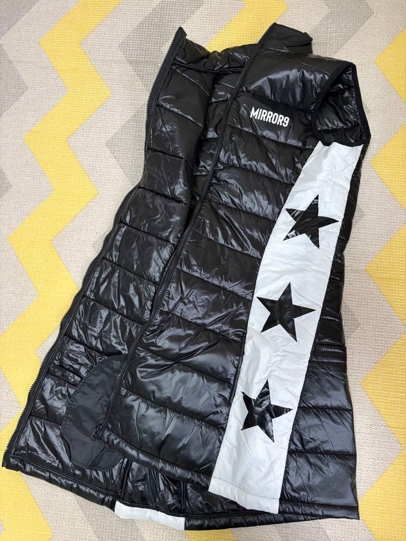 サイズ：M MIRROR9 ミラーナイン 中綿ワンピ―ス ゴルフウェア