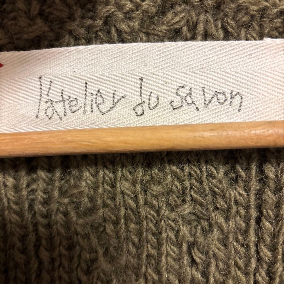 【新品⭐︎タグ付き】アトリエドゥサボン リースの材料 カーディガン