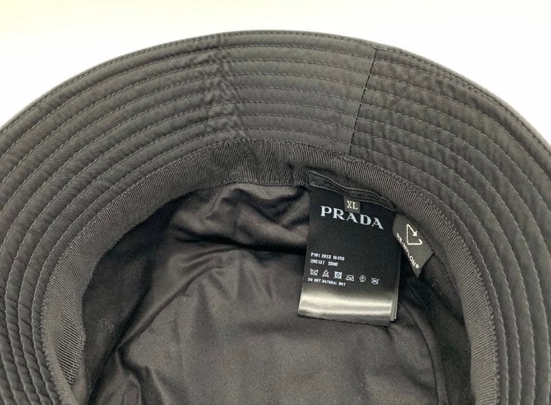 prada バケットハット　リナイロン　プラダ　XL
