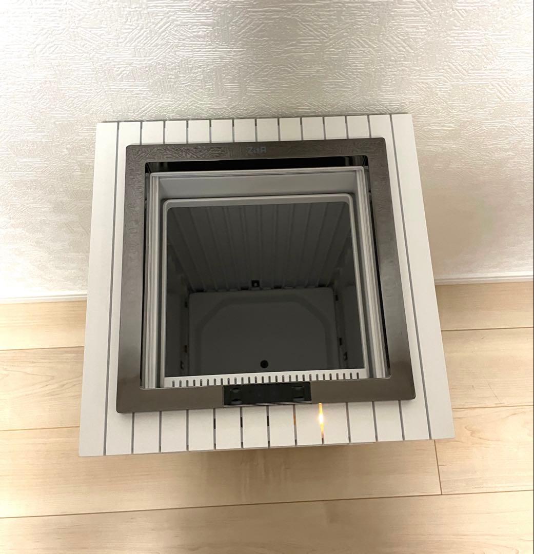 ZitA SQUARE ふた付きごみ箱 45L 白 消臭剤2個付き