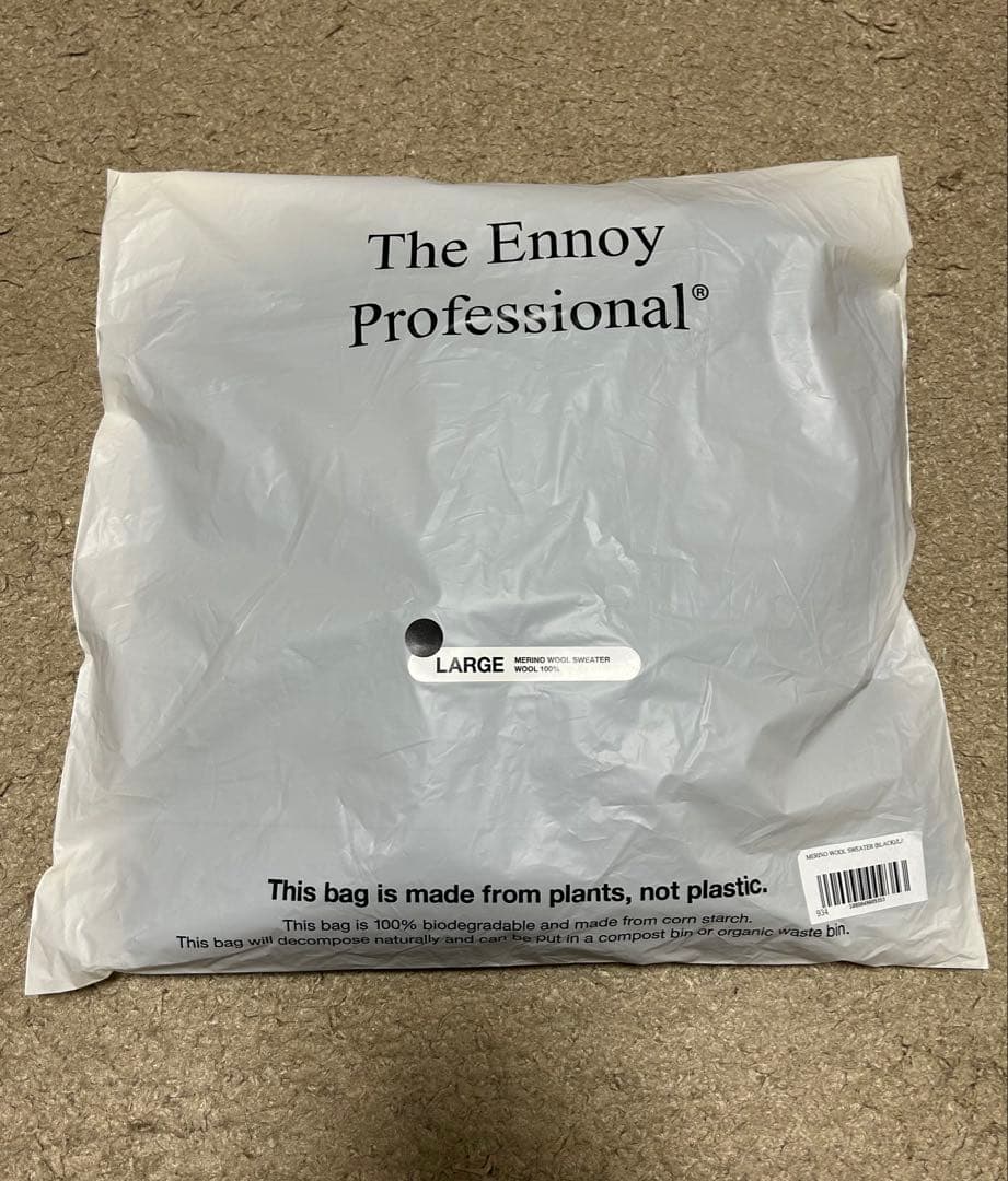 トップス ENNOY MERINO WOOL SWEATER \"Black\" L