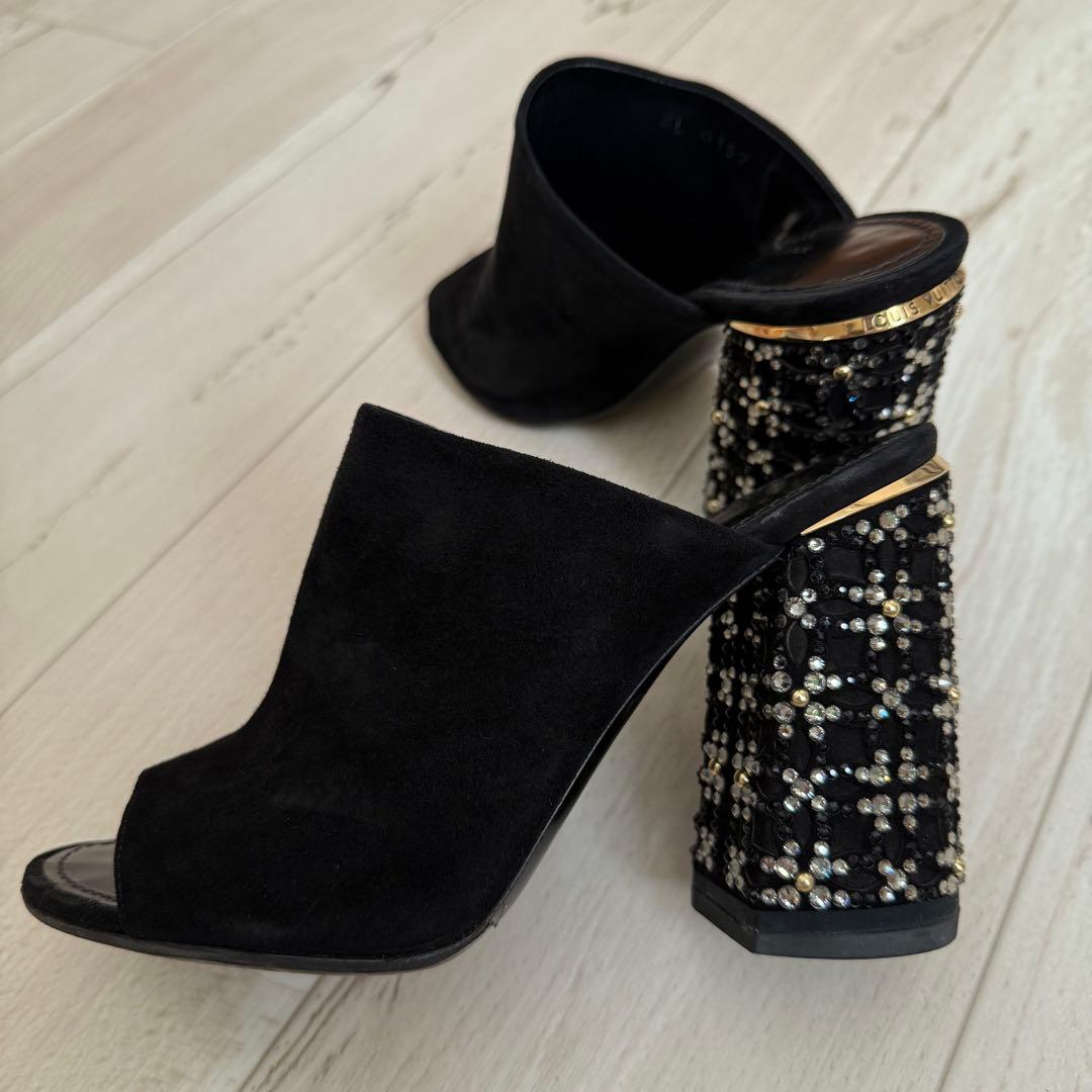 Louis Vuitton ブラック サンダル 23.0