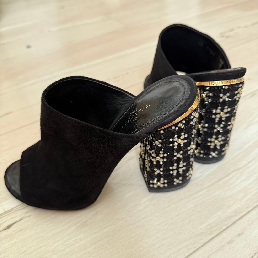 Louis Vuitton ブラック サンダル 23.0